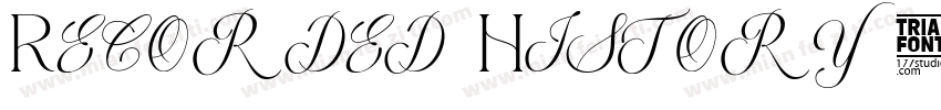Recorded History字体转换